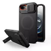 Tech-Protect Kevlar Aura MagSafe dėklas skirtas Apple iPhone 16e – juodos spalvos