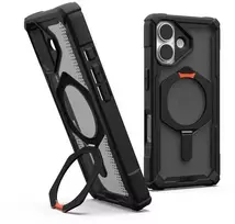 Dėklas Urban Armor Gear UAG Plasma XTE MagSafe case for iPhone 17 - juodas and oranžinis