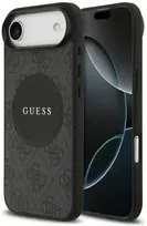 Dėklas GUESS 4G Circle Classic Logo MagSafe skirtas Apple iPhone 17 Air juodos spalvos