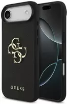 Guess Grained Big 4G & Classic Logo dėklas skirtas Apple iPhone Air juodos spalvos