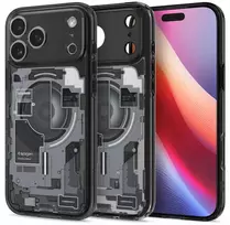 Spigen Ultra Hybrid MagSafe dėklas skirtas Apple iPhone 17 Pro Zero One – juodos spalvos