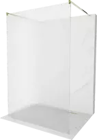 Walk-in dušo sienelė Mexen Kioto, Gold, matinis stiklas, 120 x 200 cm