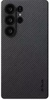 Dėklas Pitaka Ultra-Slim Case, Juodas/Pilkas Twill - Sansung Galaxy S25 Ultra