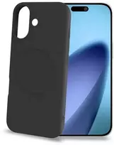 Celly „Cromomag“ minkštas guminis dėklas, suderinamas su „MagSafe“, iPhone 17, juodas