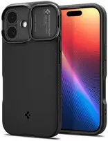 Spigen Optik Armor Mag MagSafe dėklas Apple iPhone 17 juodos spalvos