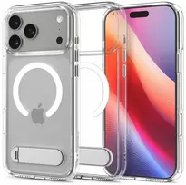 Spigen Ultra Hybrid 'S' MagSafe dėklas skirtas Apple iPhone 17 Pro – skaidrus and baltos spalvos