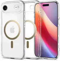 Spigen Ultra Hybrid MagSafe dėklas skirtas Apple iPhone 17 Air – skaidrus auksos spalvos
