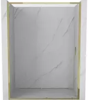 Dušo durys Mexen Exo, stumdomos, 130 cm, transparent/auksinis