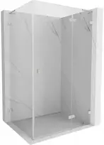 Dušo kabina Mexen Lunar L, dešinė, 95 x 80 cm, transparent/brushed nickel