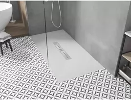 Stačiakampis dušo padėklas Mexen Toro SMC, 170 x 80 cm, Baltas+Inox