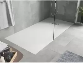 Stačiakampis dušo padėklas Mexen Hugo SMC, 180 x 90 cm, Baltas+Inox