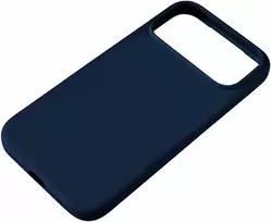 Pomologic „CoverCase“ – su „MagSafe“ suderinamas silikoninis apsauginis dėklas, skirtas „iPhone 17 Pro Max“ (tamsiai mėlynas)