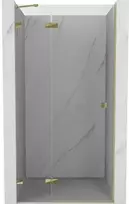 Dušo durys Mexen Lunar, kairinės, 110 cm, transparent/auksinis