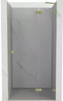 Dušo durys Mexen Lunar, dešininės, 100 cm, transparent/brushed auksinis