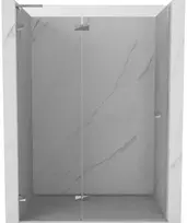 Dušo durys Mexen Lunar L, kairė, 135 cm, transparent/chrome