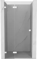 Dušo durys Mexen Lunar L, kairė, 115 cm, transparent/baltas