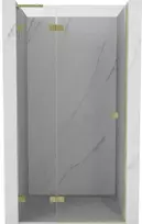 Dušo durys Mexen Lunar L, kairė, 95 cm, transparent/brushed auksinis