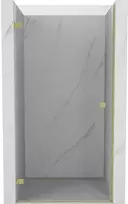 Dušo durys Mexen Lunar-B, kairė, 95 cm, transparent/brushed auksinis