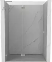 Dušo durys Mexen Lunar L, kairė, 130 cm, transparent/brushed nickel