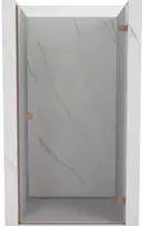 Dušo durys Mexen Lunar-B, dešinė, 90 cm, transparent/brushed copper