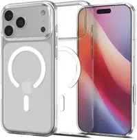 Spigen Liquid Crystal MagSafe dėklas skirtas Apple iPhone 17 Pro – skaidrus and baltos spalvos