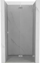 Dušo durys Mexen Lunar-F, sulankstomos, dešinė, 60 cm, transparent/brushed nickel