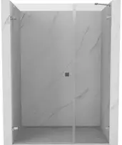 Dušo durys Mexen Lunar-B, kairė, 145 cm, transparent/chrome