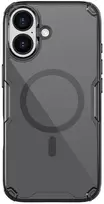 Nillkin Nature TPU Pro Magnetic dėklas suderinamas su MagSafe skirtas Apple iPhone 17 Pro – Translucent juodos spalvos
