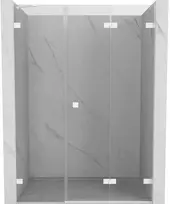 Dušo durys Mexen Lunar-F, sulankstomos, dešinė, 110 cm, transparent/baltas