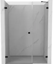 Dušo durys Mexen Lunar-B, kairė, 120 cm, transparent/juodas