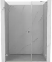 Dušo durys Mexen Lunar-B, kairė, 135 cm, transparent/brushed nickel