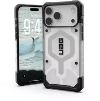 Dėklas „Urban Armor Gear“ „UAG Pathfinder Clear Magsafe“, „Ice“ / „Sidabrinis“ – „iPhone 17 Pro Max“