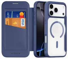 Dėklas Dux Ducis Skin X Pro suderinamas Apple iPhone 17 Pro, suderinamas su MagSafe MagSafe – mėlynos spalvos