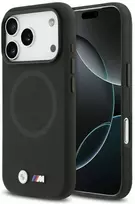BMW M FW Metal Logo MagSafe dėklas skirtas Apple iPhone 17 Pro juodos spalvos
