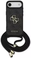 Dėklas Guess 4G Big Logo Cord Stap Crossbody skirtas Apple iPhone Air juodos spalvos