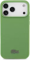 Lacoste Iconic Petit Pique MagSafe dėklas + Wallet skirtas Apple iPhone 17 Pro Max žalios spalvos
