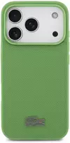 Lacoste Iconic Petit Pique MagSafe dėklas + Wallet skirtas Apple iPhone 17 Pro žalios spalvos