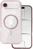 Topt Glitter Magsafe Dėklas skirtas Apple iPhone 17 Air rožinės spalvos