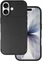 Dėklas Tel Protect Carbon Elite skirtas Apple iPhone 17 juodos spalvos