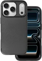 Dėklas Tel Protect Carbon Elite skirtas Apple iPhone 17 Pro juodos spalvos