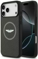 Dėklas Aston Martin HC Kevlar Counter Design MagSafe skirtas Apple iPhone 17 Pro Max juodos spalvos