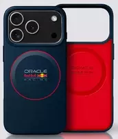 Red Bull Raudona Bull Raudona Bull Silicone Raudona Ring MagSafe dėklas skirtas Apple iPhone 17 Pro Navy mėlynos spalvos