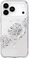 UNIQ Coehl Crystelle Dėklas iPhone 17 Pro Max su magnetiniu įkrovimu, sidabrinis
