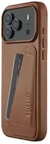 Mujjo Wallet Odinis dėklas - etui skórzane do iPhone 17 Pro Max kompatybilne su MagSafe (tan)