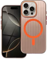 Simply Originalus „iPhone 17“ dėklas, suderinamas su „MagSafe“ titano dykumos spalvos dėklu.