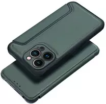 Dėklas OEM RAZOR Booklet iPhone 17 Pro Max tamsi žalia