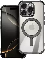 Oem Originalus „iPhone 17 AIR“ dėklas su „Antishock Electro“ apsauga, suderinamas su „MagSafe“ ir juodas