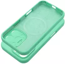 Dėklas Oem Case for iPhone 17 Silicone 2mm (camera protection) compatible with MagSafe mint