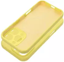 Dėklas Oem Case for iPhone 17 PRO Silicone 2mm (camera protection) compatible with MagSafe yellow