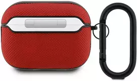 Lacoste Petit Pique Croc Logo Patch dėklas skirtas AirPods Pro 2 raudinos spalvos